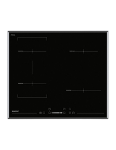 Plită cu inducție Sharp KH6I27CS00EU, Negru