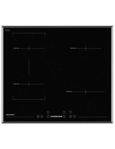 Plită cu inducție Sharp KH6I27CS00EU, Negru