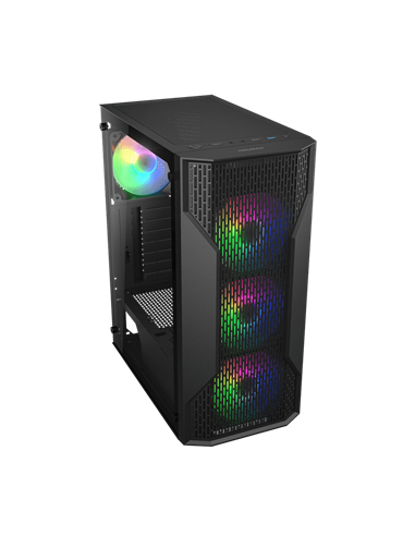 Компьютерный корпус Cougar MX 110 RGB, Midi-Tower, Без блока питания, Чёрный