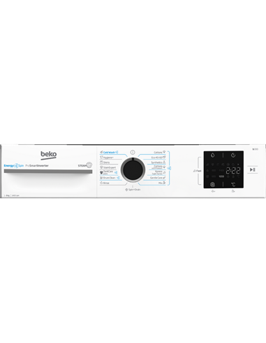 Стиральная машина Beko BM3WFSU38413WB, 8кг, Белый