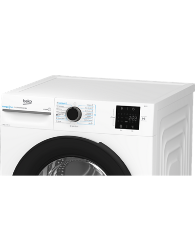 Стиральная машина Beko BM3WFSU38413WB, 8кг, Белый
