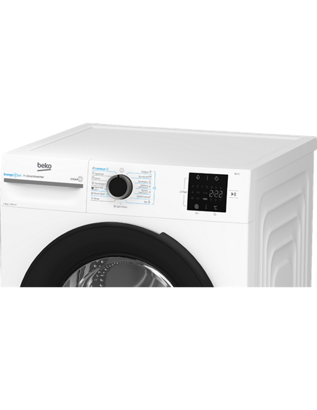 Mașină de spălat Beko BM3WFSU38413WB, 8kg, Alb