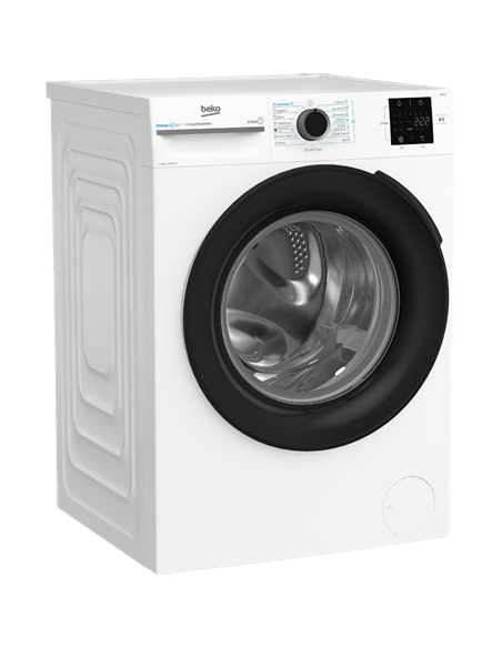 Mașină de spălat Beko BM3WFSU38413WB, 8kg, Alb