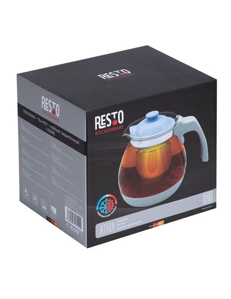 Ceainic cu infuzor RESTO 90510, 1.2L, Gri