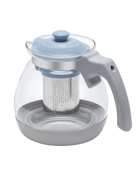 Ceainic cu infuzor RESTO 90510, 1.2L, Gri