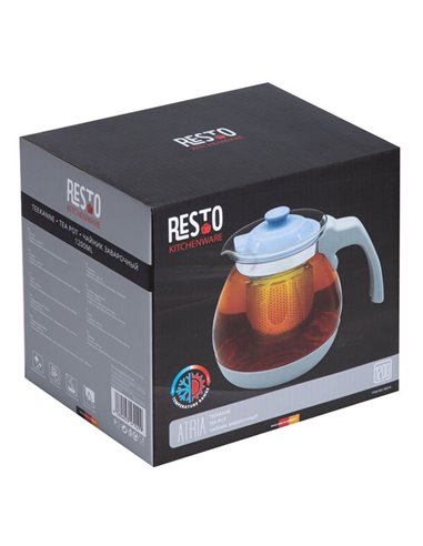 Ceainic cu infuzor RESTO 90510, 1.2L, Gri