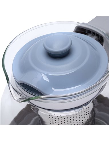 Ceainic cu infuzor RESTO 90510, 1.2L, Gri