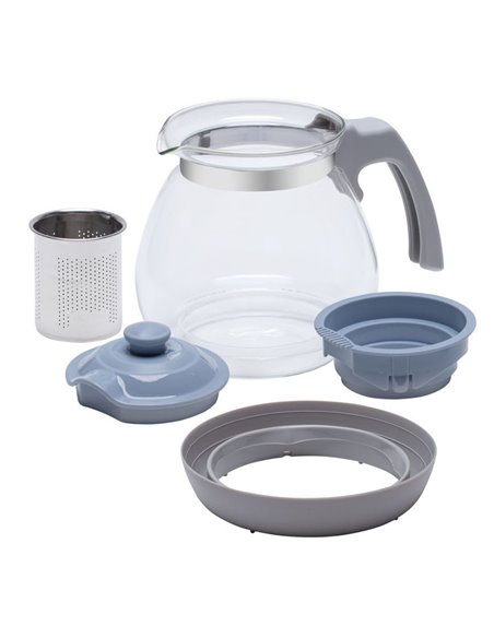 Ceainic cu infuzor RESTO 90510, 1.2L, Gri