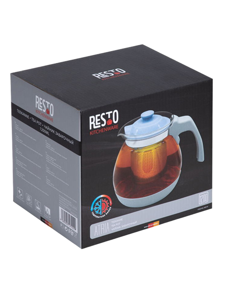 Ceainic cu infuzor RESTO 90510, 1.2L, Gri