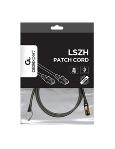 Patch cord Cablexpert PP8-LSZHCU-BK-1.5M, Cat8 S/FTP, 1,5m, Negru 2