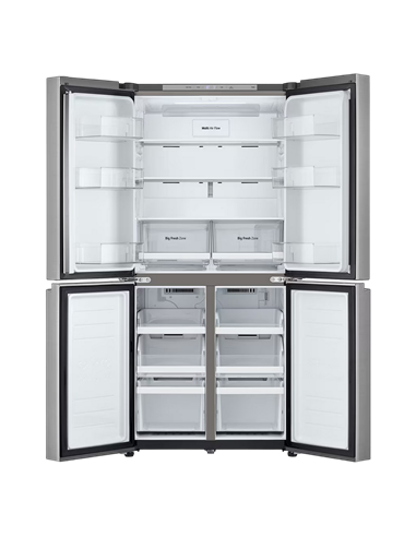 Холодильник LG GMB860PYDE, DoorCooling+, Серебристый