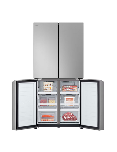 Холодильник LG GMB860PYDE, DoorCooling+, Серебристый