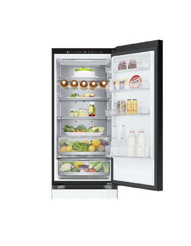 Frigider LG GBB72TW9DQ, DoorCooling+, Alb | Negru