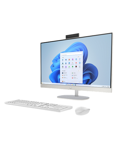 Computer All-in-One HP 27-cr0045ci, 27", Intel Core i5-1335U, 16GB/512GB, FreeDOS, Shell White