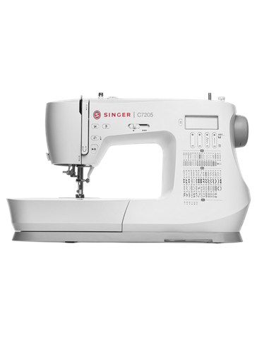 Mașină de cusut Singer C7205, Alb