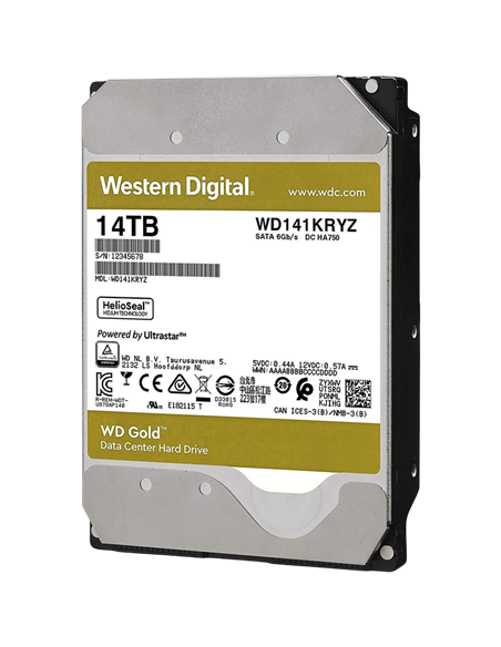 Unitate HDD Western Digital WD Gold, 3.5", 14 TB WD141KRYZ