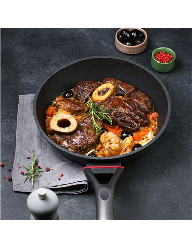 Tigaie Polaris PRO collection-24FP, 24cm, Negru