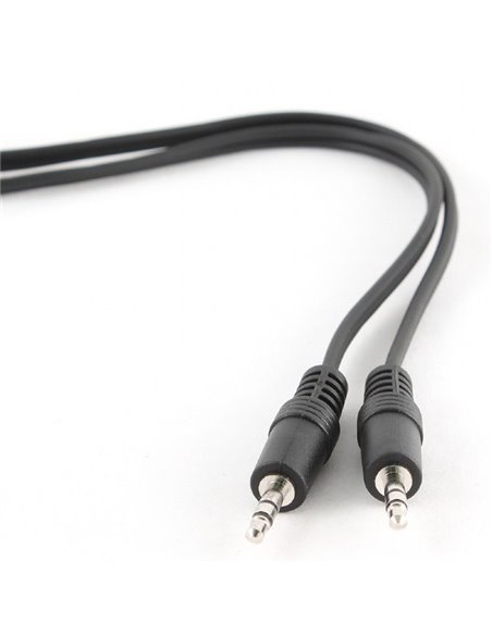 Audio Cable Cablexpert CCA-404-2M, 3.5mm 3-pin (M) - 3.5mm 3-pin (M), 2m, Чёрный