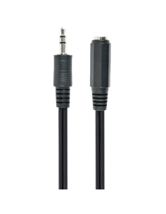 Cablu audio Cablexpert CCA-423-2M, 3.5mm 3-pin (F) - 3.5mm 3-pin (M), 2m, Negru