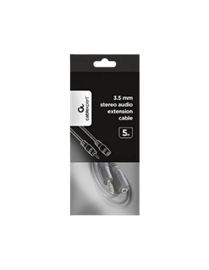 Аудиокабель Cablexpert CCA-423-2M, 3.5mm 3-pin (F) - 3.5mm 3-pin (M), 2м, Чёрный 2