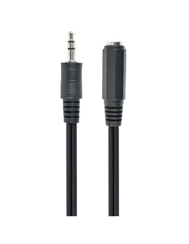 Cablu audio Cablexpert CCA-423-2M, 3.5mm 3-pin (F) - 3.5mm 3-pin (M), 2m, Negru