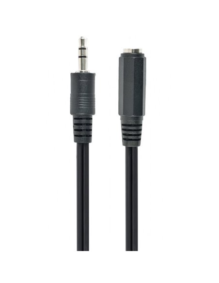 Аудиокабель Cablexpert CCA-423-2M, 3.5mm 3-pin (F) - 3.5mm 3-pin (M), 2м, Чёрный