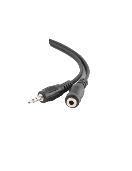 Аудиокабель Cablexpert CCA-423-2M, 3.5mm 3-pin (F) - 3.5mm 3-pin (M), 2м, Чёрный