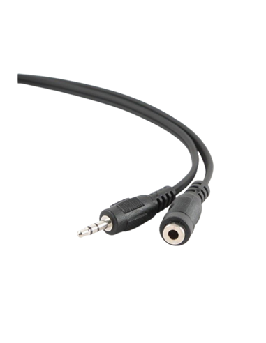 Аудиокабель Cablexpert CCA-423-3M, 3.5mm 3-pin (F) - 3.5mm 3-pin (M), 3м, Чёрный
