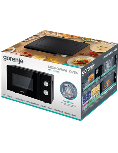 Cuptor cu microunde Gorenje MO17E1BH, Negru
