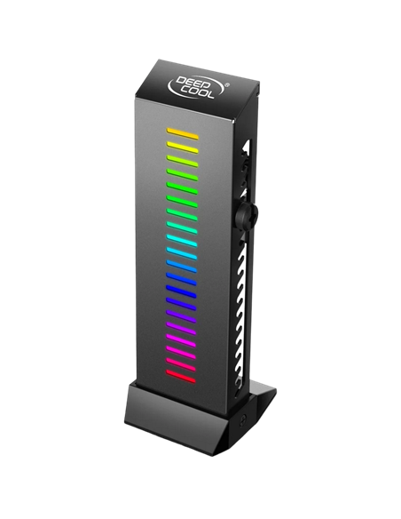 Suport pentru placă grafică Deepcool GH-01 A-RGB, Negru