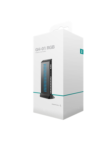 Suport pentru placă grafică Deepcool GH-01 A-RGB, Negru