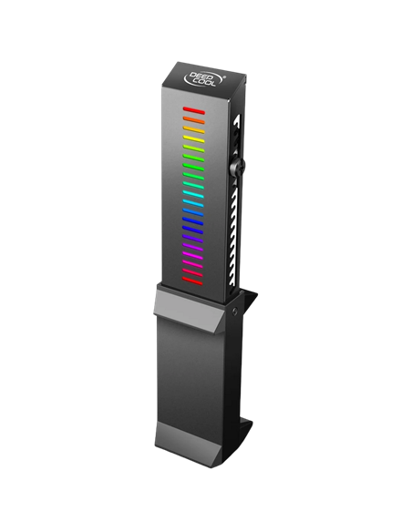 Suport pentru placă grafică Deepcool GH-01 A-RGB, Negru