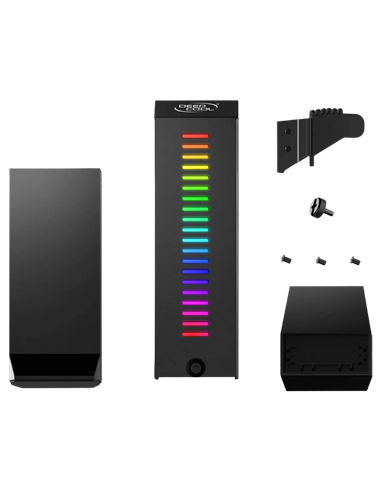 Suport pentru placă grafică Deepcool GH-01 A-RGB, Negru