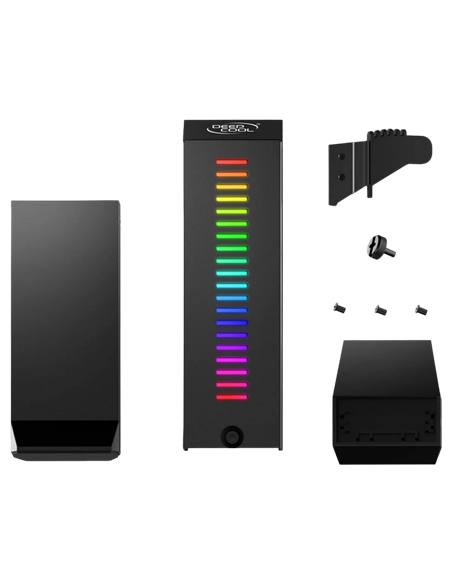Suport pentru placă grafică Deepcool GH-01 A-RGB, Negru
