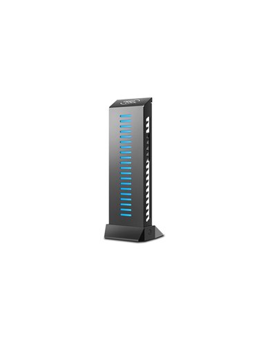 Suport pentru placă grafică Deepcool GH-01 A-RGB, Negru