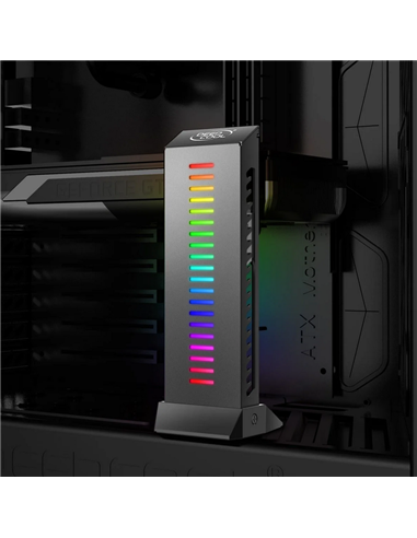 Suport pentru placă grafică Deepcool GH-01 A-RGB, Negru