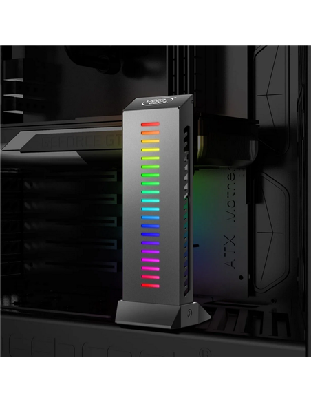 Держатель видеокарты Deepcool GH-01 A-RGB, Чёрный
