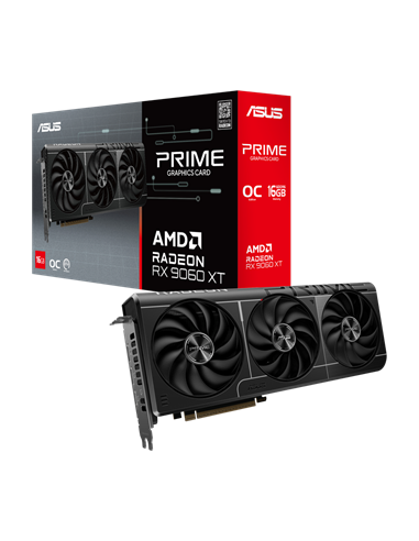 Видеокарта ASUS PRIME-RX9060XT-O16G, 16 ГБ GDDR6 128бит