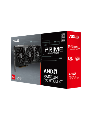 Видеокарта ASUS PRIME-RX9060XT-O16G, 16 ГБ GDDR6 128бит