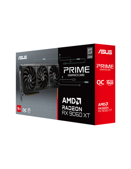 Видеокарта ASUS PRIME-RX9060XT-O16G, 16 ГБ GDDR6 128бит