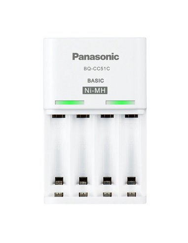 Încărcător Acumulatori Panasonic BQ-CC51C, Alb