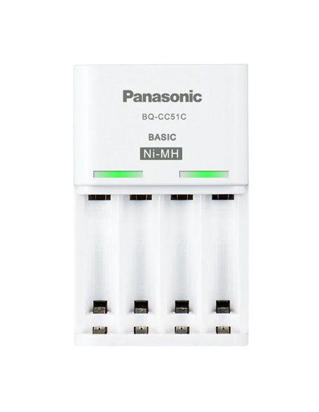 Încărcător Acumulatori Panasonic BQ-CC51C, Alb