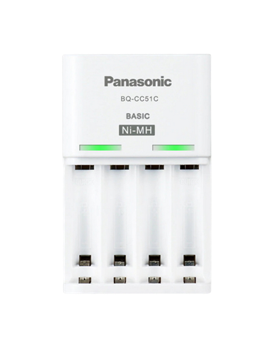 Încărcător Acumulatori Panasonic BQ-CC51C, Alb