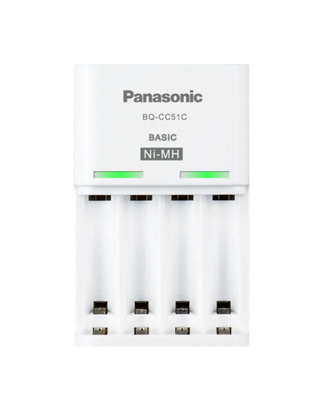 Încărcător Acumulatori Panasonic BQ-CC51C, Alb