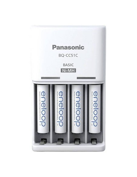Încărcător Acumulatori Panasonic BQ-CC51C, Alb