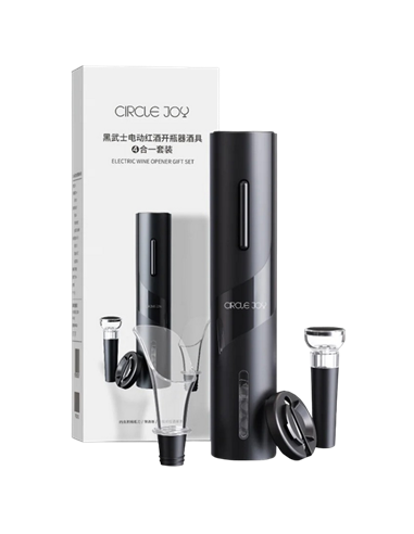 Set pentru vinuri Circle Joy CJ-TZ07, Negru