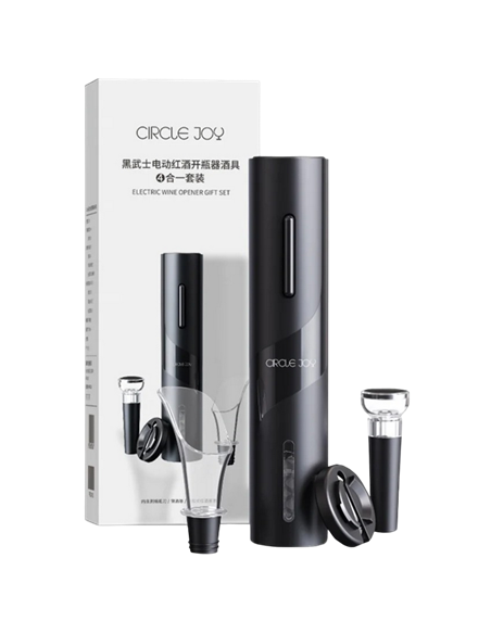 Set pentru vinuri Circle Joy CJ-TZ07, Negru