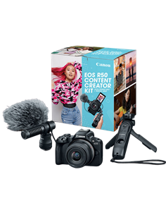 Беззеркальный фотоаппарат Canon EOS R50 Black Content Creator Kit