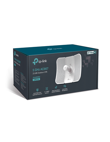 Punct de acces fără fir TP-LINK CPE710, Până la 867 Mbps, Alb