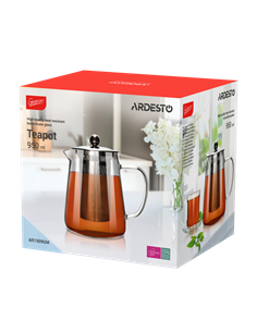 Ceainic cu infuzor Ardesto AR1909GM, 0,95L, Transparent 2